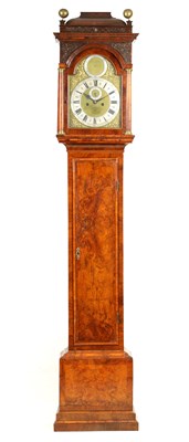 Lot 720 - DANIEL QUARE, LONDON. NO. 156  A GEORGE I BURR WALNUT EIGHT DAY LONGCASE CLOCK