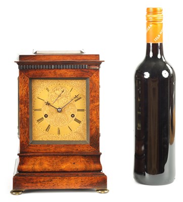 Lot 77 - FRODSHAM, GRACECHURCH STREET, LONDON. A FINE AND SMALL ROSEWOOD DOUBLE FUSEE LIBRARY CLOCK WITH LEVER ESCAPEMENT CIRCA 1840