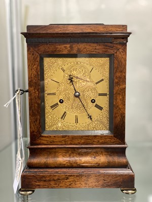 Lot 77 - FRODSHAM, GRACECHURCH STREET, LONDON. A FINE AND SMALL ROSEWOOD DOUBLE FUSEE LIBRARY CLOCK WITH LEVER ESCAPEMENT CIRCA 1840