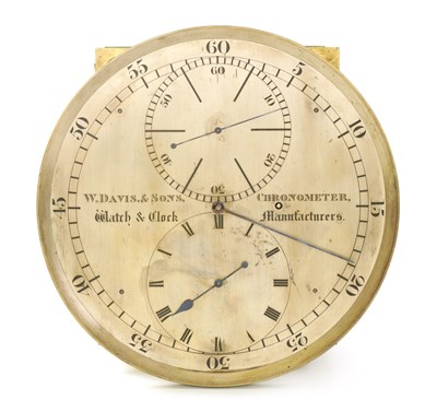 Lot 42 - W. DAVIS & SONS, CHRONOMETER, WATCH & CLOCK MANUFACTURERS. A FINE QUALITY REGULATOR LONGCASE CLOCK