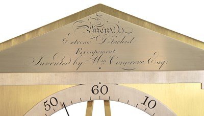 Lot 23 - WILLIAM CONGREVE ESQ.  A VERY RARE LATE GEORGE III DETACHED ESCAPEMENT REGULATOR CLOCK