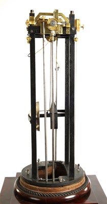 Lot 29 - VERISSIMO ALVES PEREIRA, PORTUGAL.  A RARE MID 19TH CENTURY WORLD TIME ANTIQUE ROSEWOOD PEDESTAL LIBRARY CLOCK