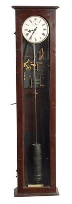 Lot 1 - A RARE SYNCHRONOME MASTER CLOCK WITH '6 PIPS' SECONDS DIAL