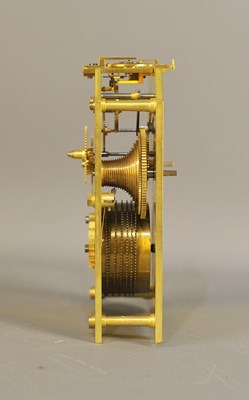 Lot 38 - JAMES MURRAY, 30 CORNHILL, LONDON.  A FINE MID 19TH CENTURY ENGLISH 'HUMPBACK' GILT BRASS FUSEE CARRIAGE CLOCK