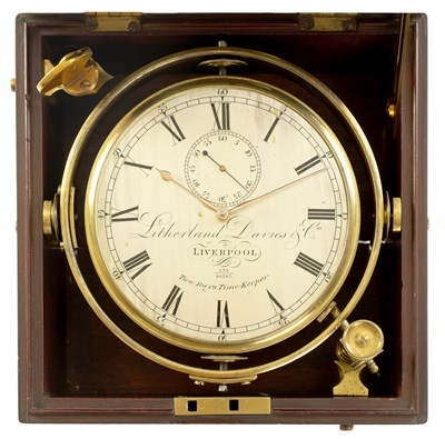 Lot 82 - LITHERLAND, DAVIES & CO. LIVERPOOL.  A FINE EARLY 19TH CENTURY TWO-DAY MARINE CHRONOMETER