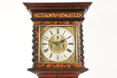 Lot 76 - ROBERT BROWNE CHELMSFORD. A WILLIAM & MARY WALNUT & MARQUETRY PANELLED LONGCASE CLOCK
