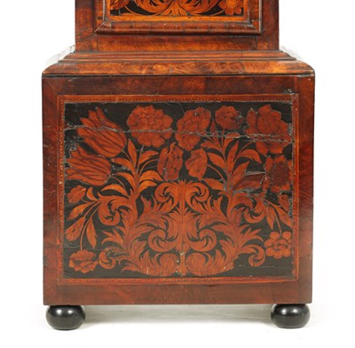 Lot 76 - ROBERT BROWNE CHELMSFORD. A WILLIAM & MARY WALNUT & MARQUETRY PANELLED LONGCASE CLOCK