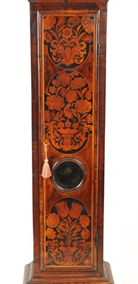 Lot 76 - ROBERT BROWNE CHELMSFORD. A WILLIAM & MARY WALNUT & MARQUETRY PANELLED LONGCASE CLOCK