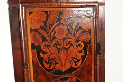 Lot 76 - ROBERT BROWNE CHELMSFORD. A WILLIAM & MARY WALNUT & MARQUETRY PANELLED LONGCASE CLOCK