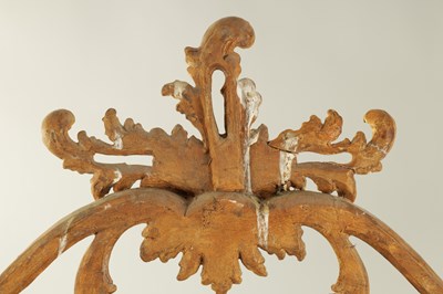 Lot 780 - A GOOD PAIR OF GEORGE III CHIPPENDALE DESIGN CARVED GILT GESSO  HANGING MIRRORS