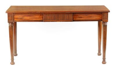 Lot 769 - A STYLISH REGENCY MAHOGANY CONSOL TABLE in the manner of WILLIAM TROTTER, EDINBURGH