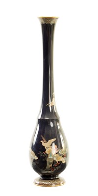 Lot 138 - A FINE EARLY 20TH CENTURY JAPANESE MEIJI PERIOD CLOISONNE ENAMEL SLENDER VASE