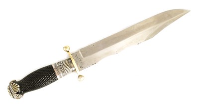 Lot 261 - A 19TH CENTURY BOWIE KNIFE BY GEO. WOSTENHOLM & SON, WASHINGTON WORKS, SHEFFIELD