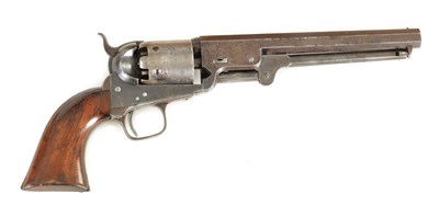Lot 285 - A CASED COLT MODEL 1851 LONDON NAVY PERCUSSION REVOLVER.