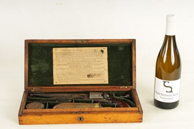Lot 285 - A CASED COLT MODEL 1851 LONDON NAVY PERCUSSION REVOLVER.