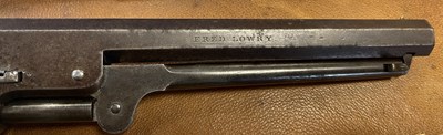 Lot 285 - A CASED COLT MODEL 1851 LONDON NAVY PERCUSSION REVOLVER.