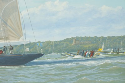 Lot 460 - RON CHARLES MITCHELL (BRITISH, BORN 1960) OIL ON CANVAS