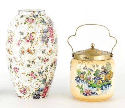 Lot 156 - A WILTSHAW AND ROBINSON CARLTON WARE LARGE OVOID VASE