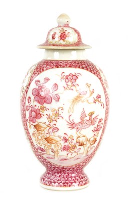 Lot 108 - A 19TH CENTURY JAPANESE SMALL OVID VASE AND COVER