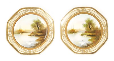 Lot 59 - A PAIR OF JAPANESE NORITAKE PLATES
