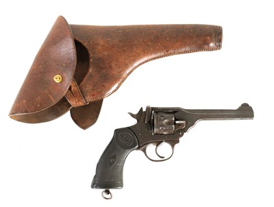 Lot 272 - A 1940'S WEBLEY & SCOTT MARK IV REVOLVER PISTOL