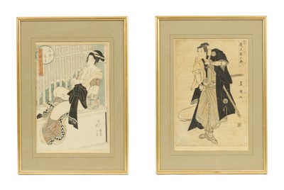 Lot 106 - A PAIR OF JAPANESE MEIJI PERIOD WATERCOLOUR DRAWINGS