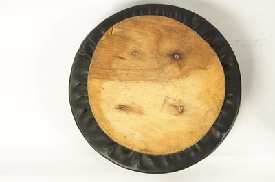 Lot 424 - A 19TH CENTURY ELEPHANTS FOOT STOOL