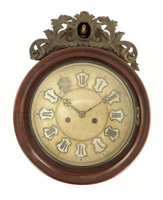 Lot 561 - AN UNUSUAL 19TH CENTURY DOUBLE FUSEE CUCKOO CLOCK