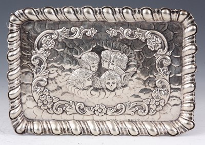 Lot 256 - A SILVER ART NOUVEAU DRESSING TABLE TRAY...
