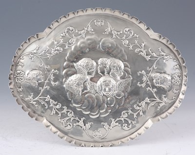 Lot 257 - A SILVER ART NOUVEAU DRESSING TABLE TRAY...