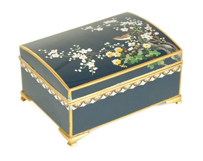 Lot 132 - A JAPANESE INABA MUSICAL CLOISONNE JEWELLERY BOX