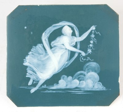 Lot 69 - A LATE 19TH CENTURY ENGLISH PATE SUR PATE PLAQUE