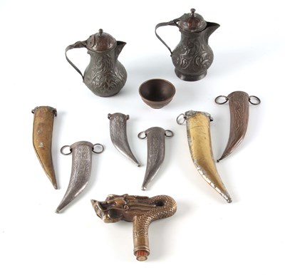 Lot 92 - A SELECTION OF EASTERN BRONZE ITEMS