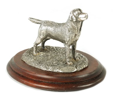 Lot 595 - A SILVERED METAL SCULPTURE BY GAME WOOD STUDIOS SIGNED P. J. GLOVER