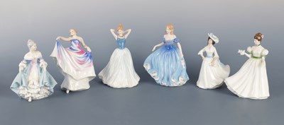 Lot 96 - A SELECTION OF SIX ROYAL DOULTON FIGURINES