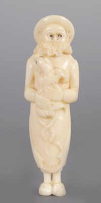 Lot 303 - A LARGE EARLY 18TH CENTURY JAPANESE IVORY NETSUKE