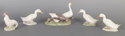 Lot 98 - A COLLECTION OF FIVE ROYAL COPENHAGEN FIGURES