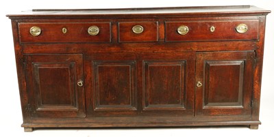 Lot 1091 - AN 18TH CENTURY OAK DRESSER BASE