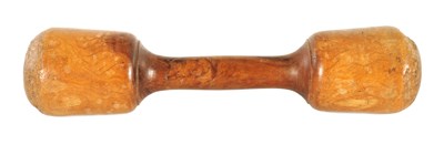 Lot 1235 - AN 18TH CENTURY FRUIT WOOD PESTAL