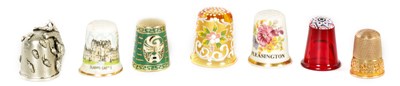 Lot 70 - A SELECTION OF SEVEN THIMBLES