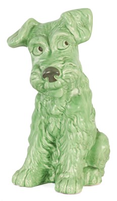 Lot 177 - A LARGE MID 20TH CENTURY SYLVAC POTTERY TERRIER DOG
