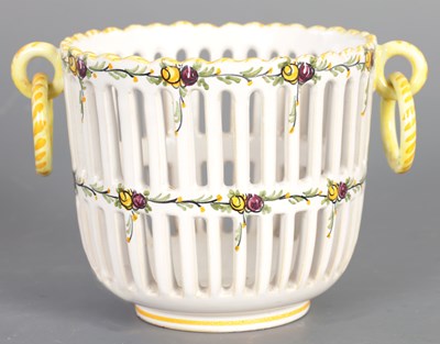 Lot 179 - A SMALL CONTINENTAL PIERCED JAR