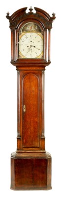 Lot 1407 - D. JORDAN, GREAT MISSENDEN. A GEORGE III AUTOMATION LONGCASE CLOCK