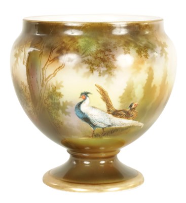 Lot 180 - AN EARLY 20TH CENTURY RS POLAND CHINA SMALL JARDINIERE VASE