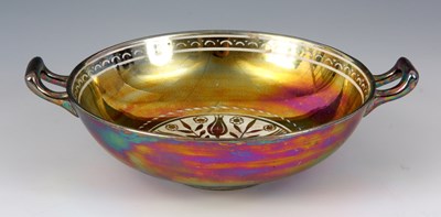 Lot 43 - A WILLIAM DE MORGAN TYPE LUSTRE BOWL with...
