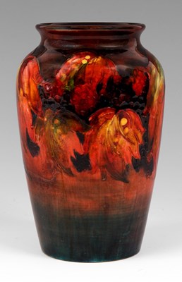 Lot 40 - A WILLIAM MOORCROFT tapering shouldered vase...