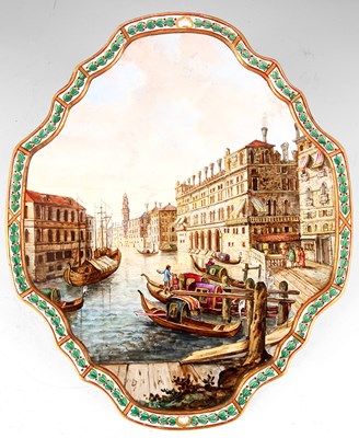 Lot 53 - A LATE 19TH CENTURY SHAPED CONTINENTAL...