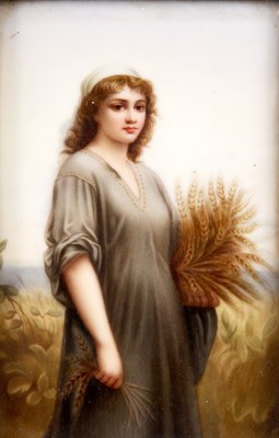 Lot 50 - A 19TH CENTURY BERLIN TYPE PORCELAIN PLAQUE...