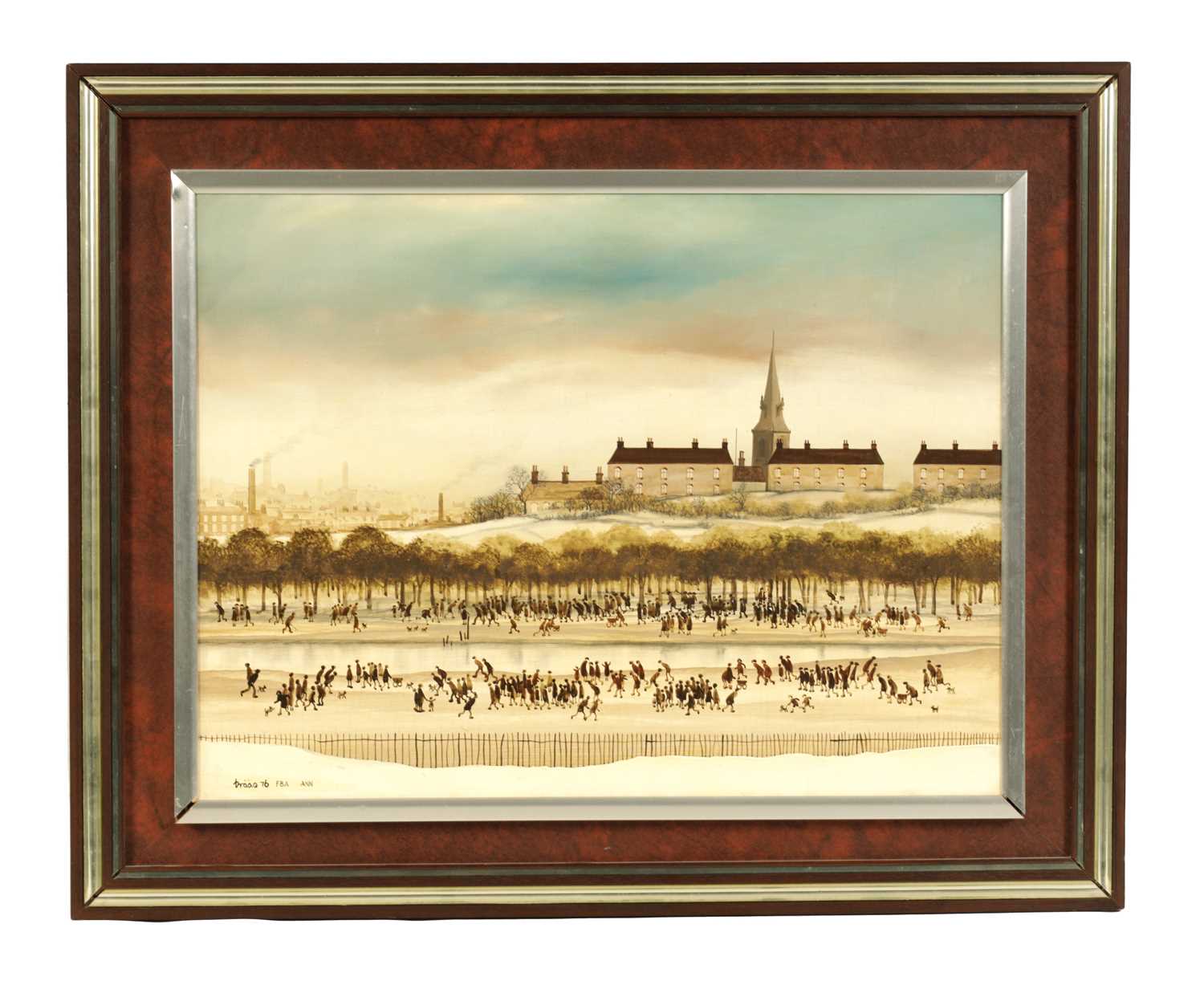 Lot 437 - BRIAN SHIELDS (BRAAQ) 1951-1997 OIL ON BOARD