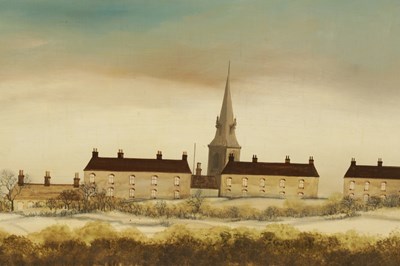 Lot 437 - BRIAN SHIELDS (BRAAQ) 1951-1997 OIL ON BOARD